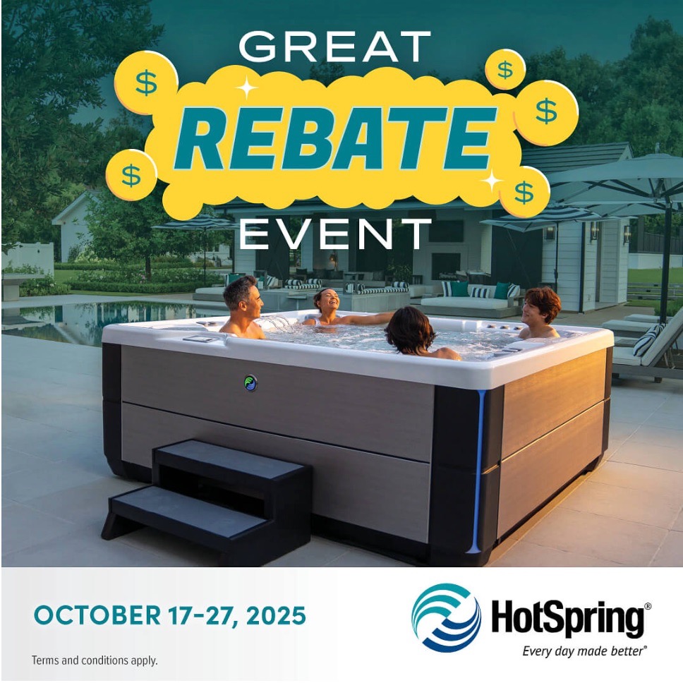 Great rebate event october 17 to 27 hot spring spas