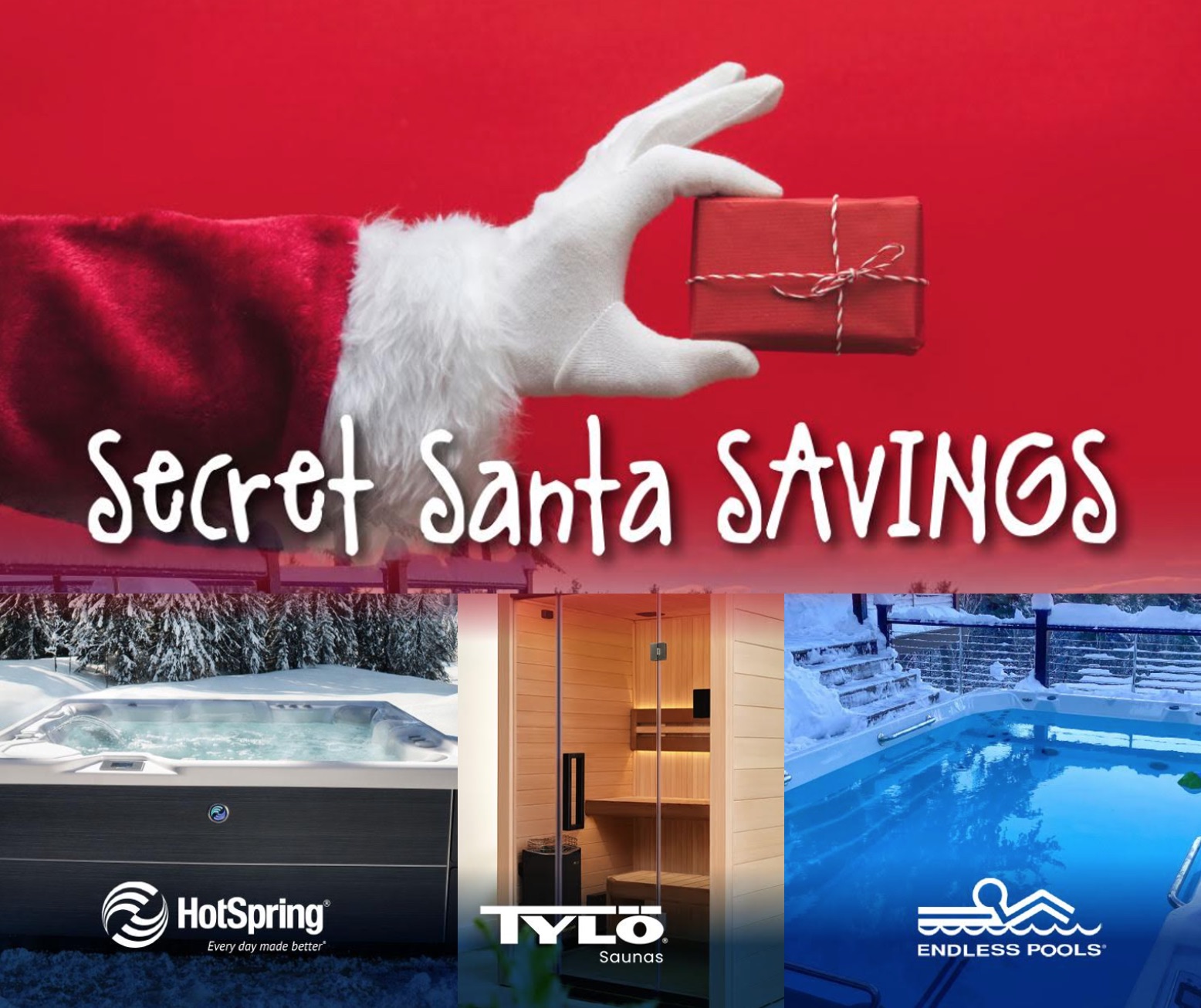 Secret santa savings pop up