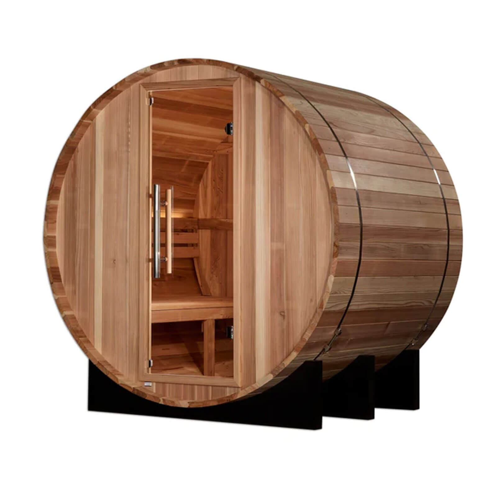 Golden Designs "St. Moritz" 2 Person Barrel Traditional Sauna (GDI-B002-01)